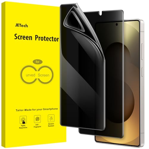 Image of JETech Privacy Screen Protector Guard for Samsung Galaxy S25 Ultra 5G, Anti-Spy Flexible TPU Film, Fingerprint Unlock Compatible, 2-Pack