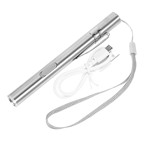 Stylo medical de diagnostic en acier inox avec lampe LED rechargeable durable