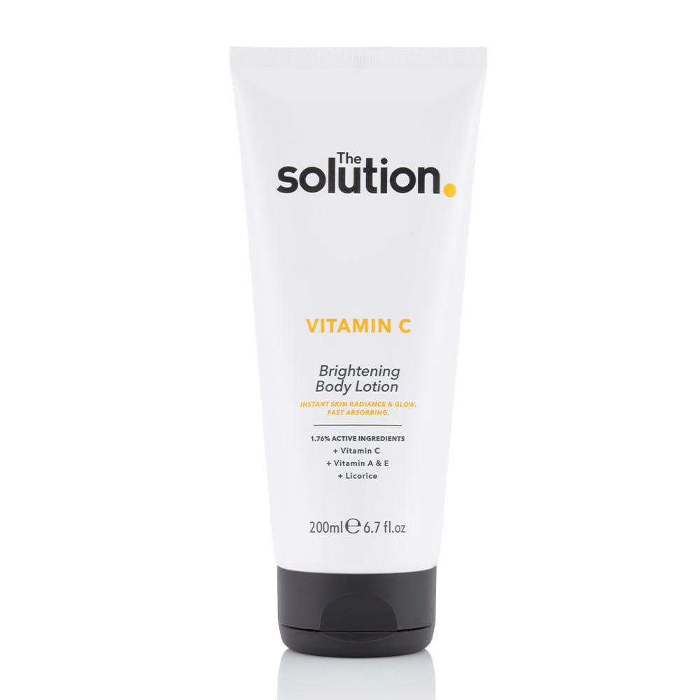 2 X 200ml The Solution Vitamin C Brightening Body Lotion NEW FREEPOST