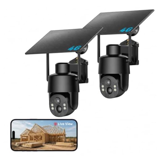 Tefrio No WiFi Security Camera, 4G LTE Cellular, 4MP 360° Full Live View