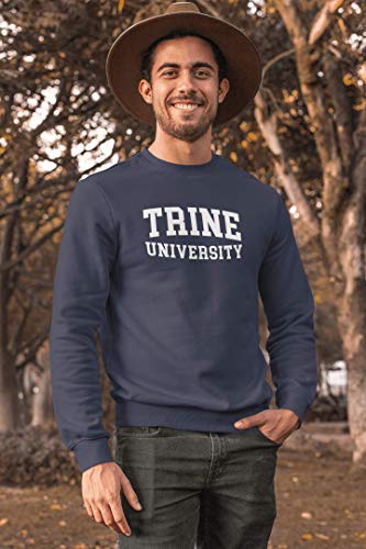 Premium Trine University White Text Unisex Crewneck Sweatshirt - Trine Thunder Apparel2