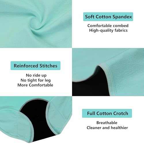 Girls Period Underwear Period Panties for Teens Menstrual Leakproof Protective Cotton Briefs4