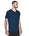 Under Armour Men's Charged Cotton V-Neck, Blackout Navy (997)/Squadron, X-Large