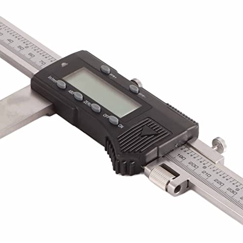 Calibrador digital 12 pulg acero inoxidable con pantalla LCD miniatura 7