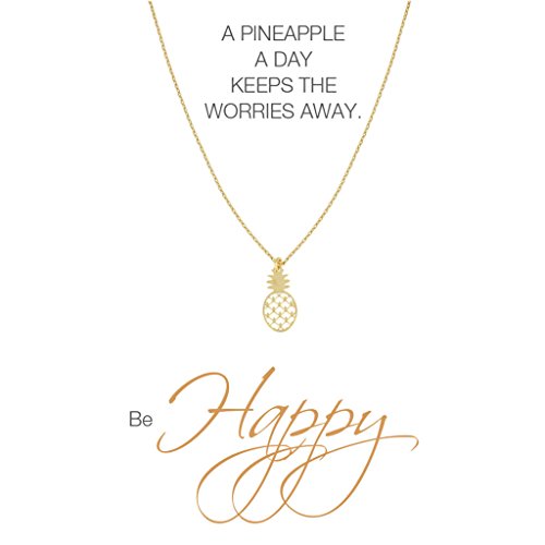 Preisvergleich Produktbild HERZ-KARTE Ananas gold 925 / - Sterlingsilber