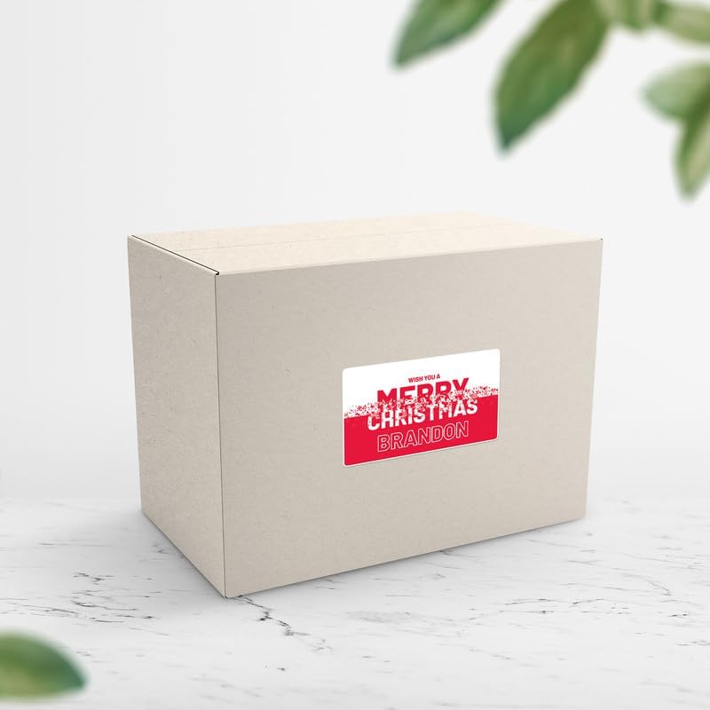 Miniatura 2 de Calcomanía de vinilo impermeable con nombre de Brandon, decoración artística para Navidad, vacaciones, fiesta, decoración extraíble del hogar,