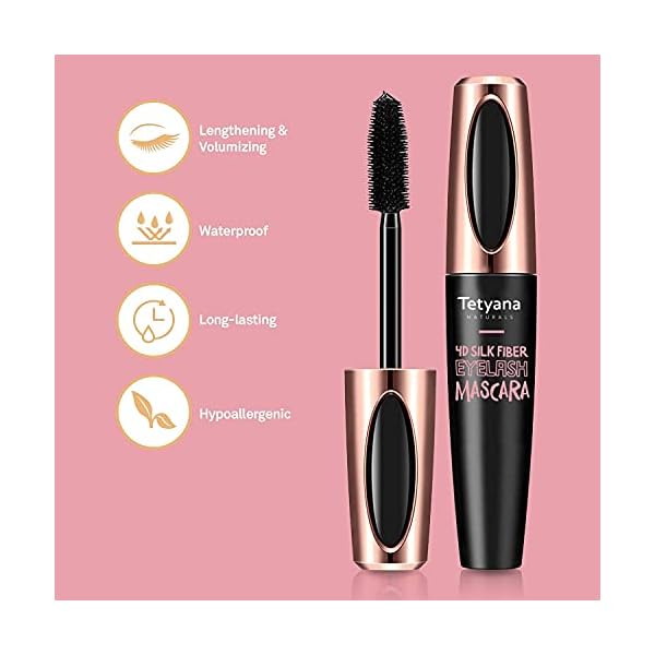 4D-Silk-Fiber-Lash-Mascara-Waterproof-Luxuriously-Longer-Thicker-Voluminous-Eyelashes-Long-Lasting-Dramatic-Extension-Smudge-proof-Hypoallergenic-Formula 4D Silk Fiber Lash Mascara Waterproof, Luxuriously Longer, Thicker, Voluminous Eyelashes, Long-Lasting, Dramatic Extension, Smudge-proof, Hypoallergenic Formula