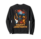 juneteenth 1865 retro 8-bit videogioco black history african felpa