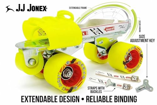 Image of JONEX Roller Skates , Roller Skates for Men , Skates for Women , Adjustable Roller Skates , Outdoor & Indoor Illuminating Roller Skates (Speed)
