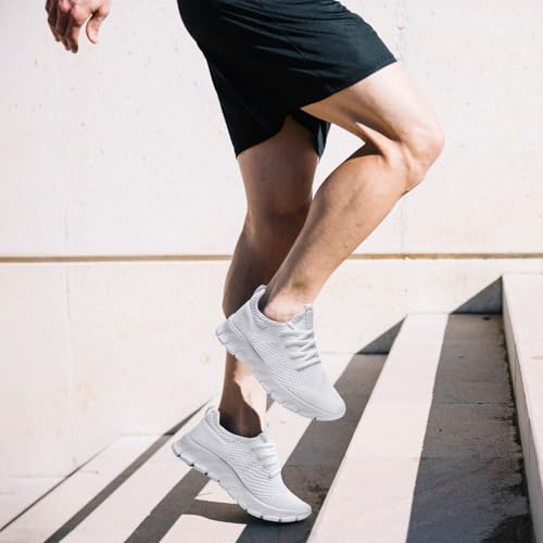 Image of Mens Running Shoes Slip On Tennis Walking Sneakers Workout Athletic Lightweight Casual Sport Shoes