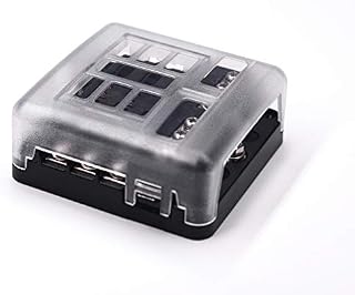 6-Way Fuse Block W/Negative Bus - JOYHO ATC/ATO Fuse Box with Ground, LED