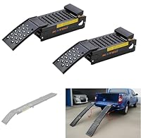 KATSU Tools 2-in-1 klappbare Stahlrampen, 2 Stück, robuste Doppelzweck-Laderampe, 200 x 23 x 5 cm, max. Traglast 500 kg, tragbar, ideal für Motorräder, Traktoren, Vans, Quadbikes und mehr