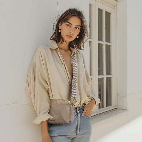 Missnine Small Crossbody Bags for Women, Travel Handbags and Purses, Trendy Nylon Shoulder Bag with Adjustable Strap2