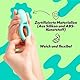 AMORELIE Joy – Vibrierender Penis-Ring Dance | Wasserfest Wiederaufladbar aus Silikon & ABS (Türkis)