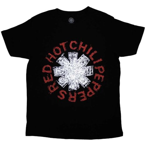 Red Hot Chili Peppers Scribble Asterisk T Shirt Size M