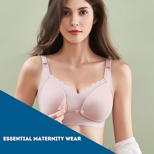 Cotton Nursing Bra - Comfortable Maternity Sleep Bra for Breastfeeding Women, Day Support - Image 3