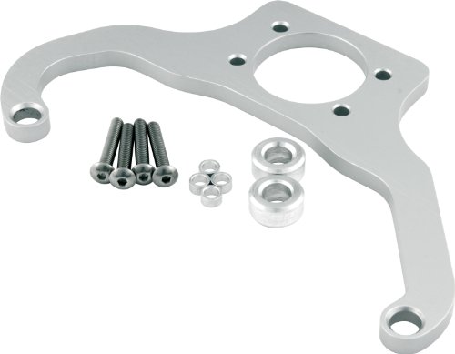 Allstar ALL54282 Silver Anodized Billet Aluminum Fuel Regulator Mounting Bracket for 4500 Style Series Carburetor and Aeromotive Regulator