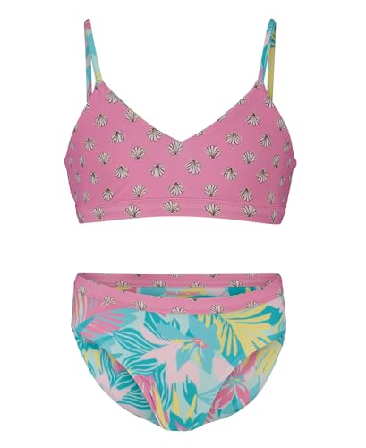 Image of Billabong Girls' Two-piece Bikini Swimsuit Set, UPF 50+ Sun Protection, Quick-Dry Bathing Suit