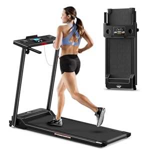 Ablemos 3,0 pk loopband voor thuis, inklapbare elektrische loopband tot 10 km/u, wandelmachine met led-display, compacte wandelpad voor thuis en op kantoor