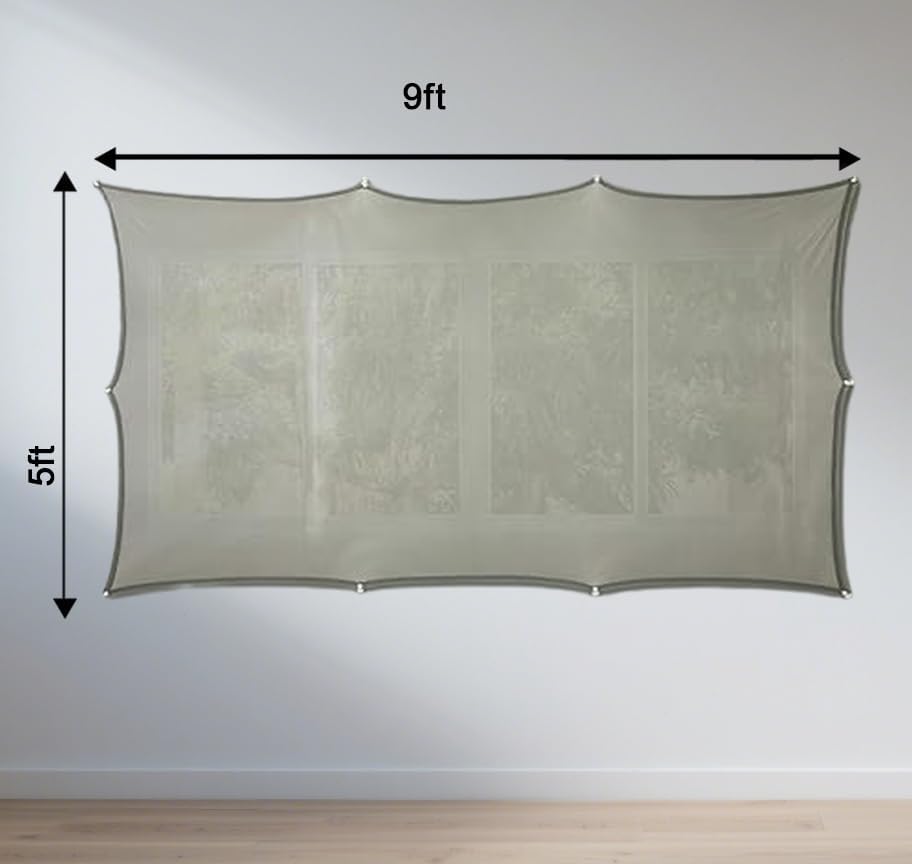 Miniatura 5 de Pantalla de proyector holográfica portátil pantalla de proyección de ventana de puerta de doble cara para el hogar, pared, ventana, patio, exterior,