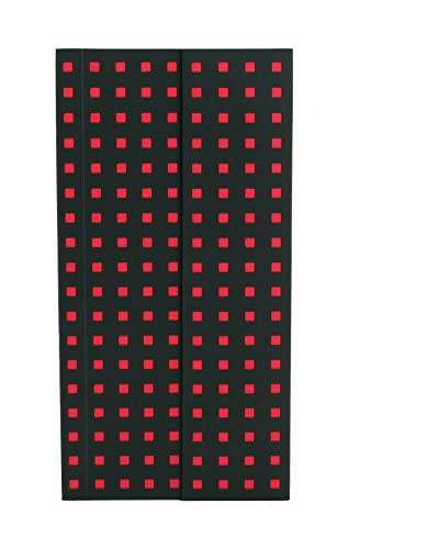 Black on Red Journal: Unlined B6.5 (Quadro)
