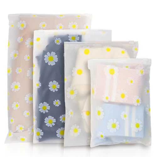 Bolsas Organizadoras para Maleta 40 Piezas, Zip con Cremallera para Ropa de Viaje, Bolsas con Cremallera Translúcidas Reutilizables para Equipaje, Zapatos y Aseo