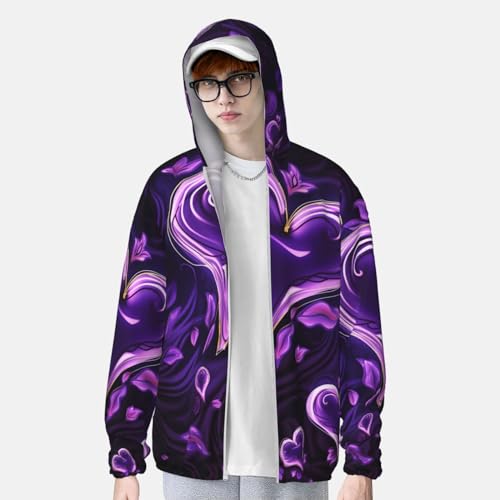 Chaqueta con protección solar UPF 50+ manga larga con capucha miniatura 3