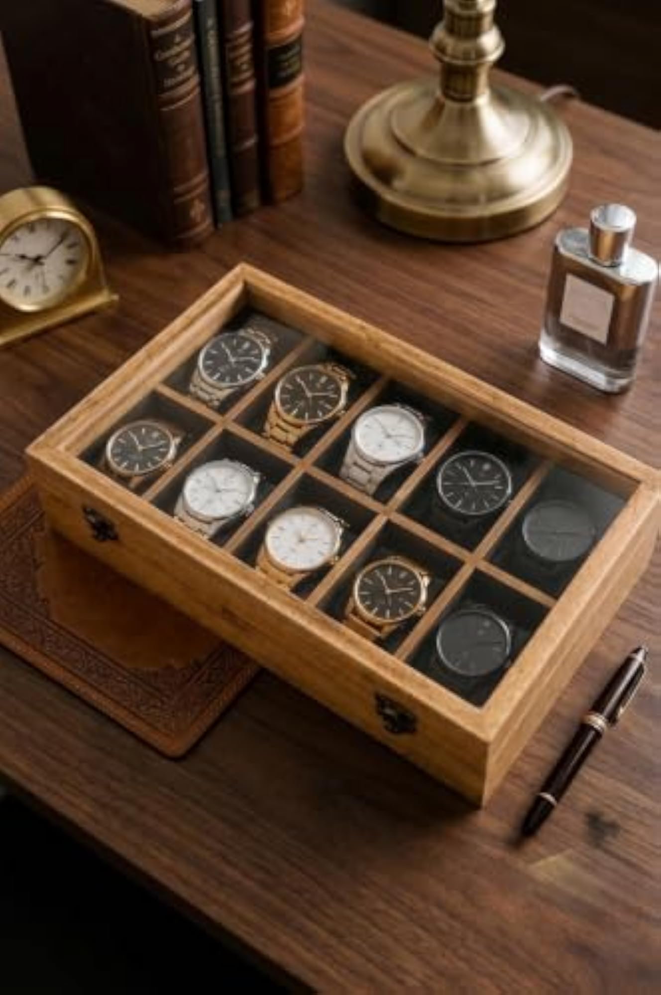 Wooden Watch Box for Men, Elegant Storage Case
