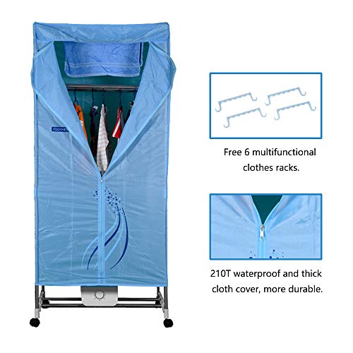 Concise Home elektrischer Wäschetrockner Kapazität Doppel-Edelstahl energiesparende Innenkleidung Warmluft-Trockenschrank (DREI Schichten) - Image 5