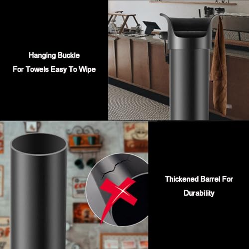 Espresso Knock Box - Large Floor Standing Coffee Grounds Container for Cafés and Offices (White) - Image 7