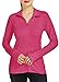 Willit Women's Long Sleeve Shirts UPF 50+ Sun Protection Jacket SPF Shirts Running Hiking Athletic UV Jacket Lightweight Rose L