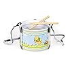 Bolz 52634 Disney’s Winnie the Poeh, bliksembak, diameter 17 cm, kindertrommel van plaatstaal met 2 stokjes en draagriem…