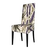 Taille du produit : cette housse de chaise de salle à manger WZYWHJ Provencal Lavande mesure 36-46 cm de longueur, 38-50 cm de largeur et 46-56 cm de hauteur, veuillez mesurer la taille de votre chaise avant de commander.