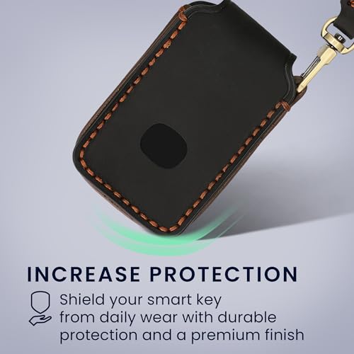 Funda de llave kwmobile de cuero para Mazda CX30 CX60 MX-30: protector de smart key 5