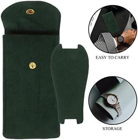 iplusmile Stylish Watch Supplies- Watch Storage Pouch- Portable Watch Organizer Display Pouch, Made of Premium Soft Flannelette Material