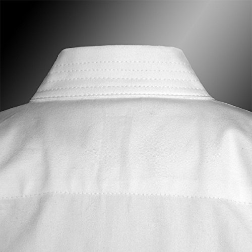 Kimono Karate mmasport 100% algodón uniforme de karateca 8 oz traje blanco de 230 gr 4