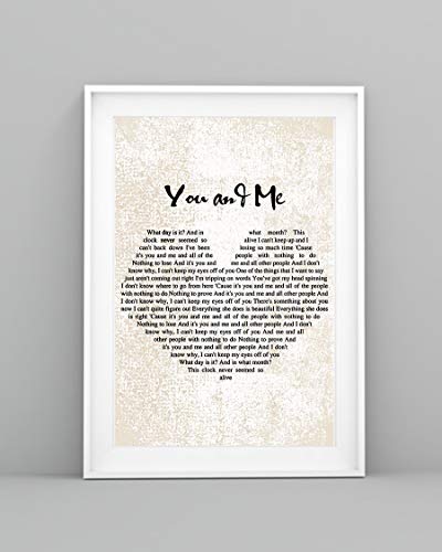 Mattata You and Me Lyrics Poster Print (16" x 24")