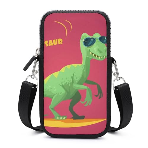 Pochette téléphone portable cartoon dinosaure idéale pour vos sorties et balades légères