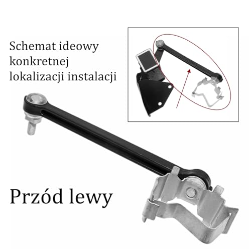 WZLUTAAO Verbindungsstange für die horizontale Steuerung des linken vorderen Scheinwerfers, Autoteile kompatibel mit Passat 3B Superb 3U Audi A4/S4 8D A6/S6 4B RS4 8D RS6/RS6 4B 8D0941299B