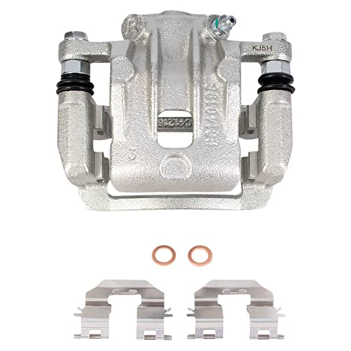 Image of TRQ Rear Right Brake Caliper w /Bracket Passenger Side | For 2012-2017 Hyundai Azera 2011-2016 Kia Optima