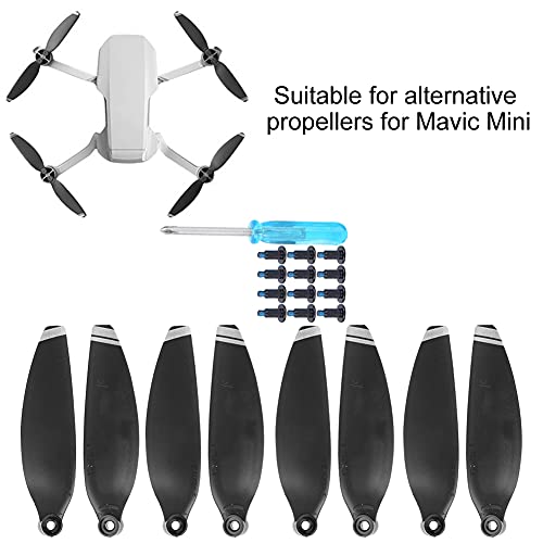 Alomejor Propellers Light Weight Wing Blade, 16 PCS Wing Blades Fits Drone Spare Accessories Fit Light Weight Plastic for Mini - Image 3