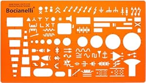 Bocianelli Elektro Schablone für Technisches Zeichnen