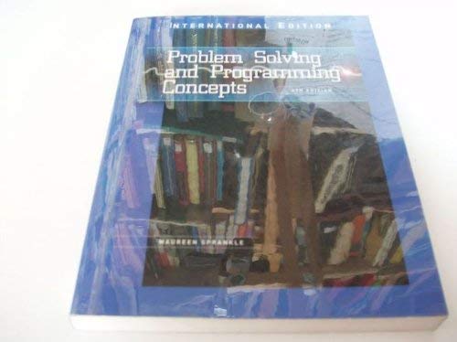 Problem Solving and Programming Concepts (The Merrill Series in ...