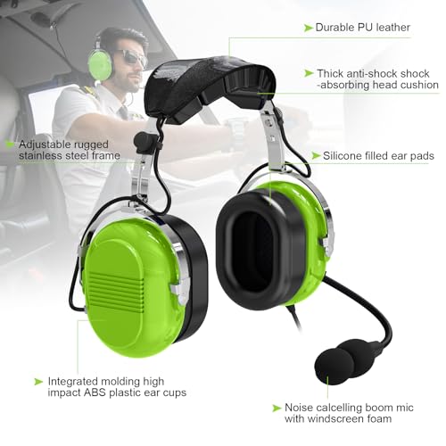 Auriculares piloto con cancelación de ruido WODASEN miniatura 2