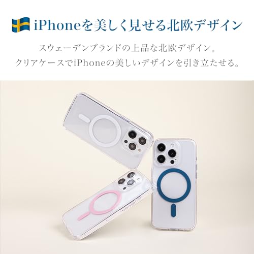 Coque iPhone 15 Pro MagSafe holdit ultra fine et transparente rose - 3