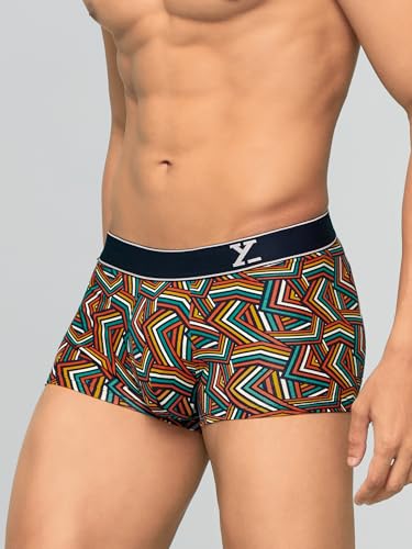 Image of XYXX Men's Super Combed Cotton Regular Fit Solid Antibacterial Trunks with No Marks Waistband