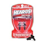Hearos Earplugs Rock 'n Roll Series with Free Case, 1-Pair Foam
