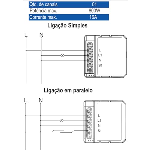 Mini Módulo Zigbee 1 CANAL