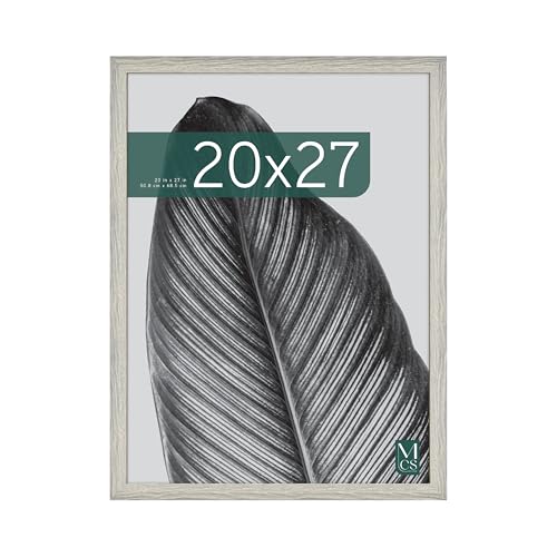 MCS Studio Gallery 20x27 Poster Frame Gray Woodgrain, Vertical & Horizontal Wall Hanging Large Picture Frame for Photos, Posters & Art Prints (1-Pack)