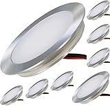 ✅ Flache LED Bodeneinbauleuchte mit geringer Einbautiefe. | Trittfest: Belastbar bis max. 500kg. | Leitungslänge: ca. 1m | Ein LED Trafo ist zum Betrieb erforderlich.